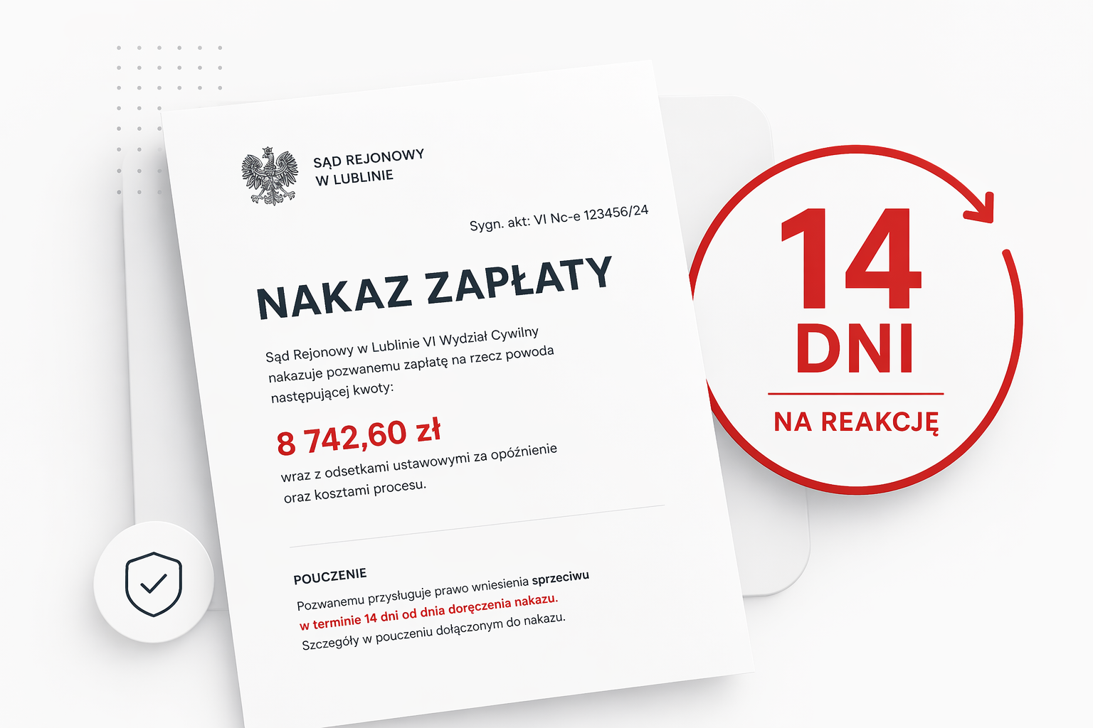Dostałeś nakaz zapłaty z sądu: masz 14 dni. Co zrobić krok po kroku?
