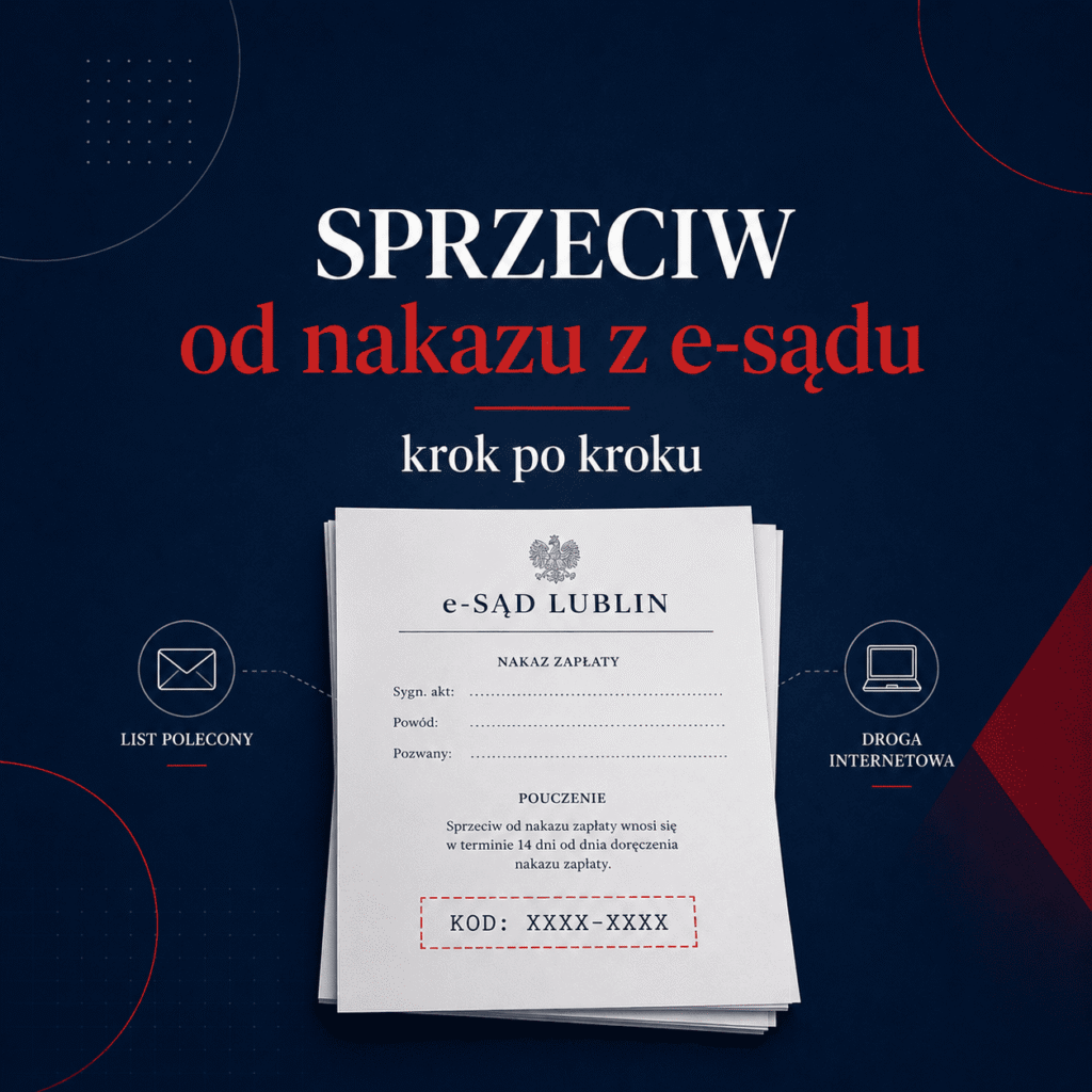 Nakaz z e-sądu (EPU) — jak złożyć sprzeciw krok po kroku