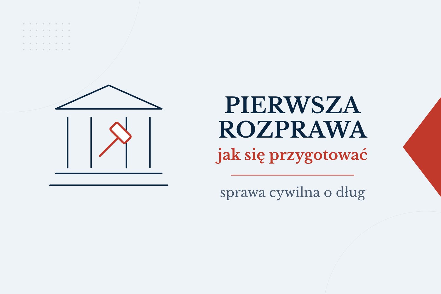 Pierwsza rozprawa w sądzie: jak się przygotować i jak wygląda sprawa o dług?